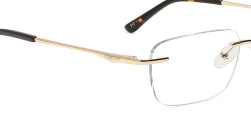 Specsmakers Happster Unisex Eyeglasses Rimless Rectangle Medium 51 Metal SM SE3413