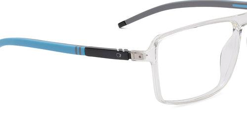 Specsmakers Blue Zero Unisex Computer Glasses Full Frame Rectangle Large 53 TR90 SM AMMF54