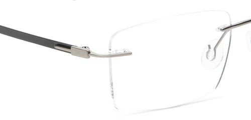 Specsmakers Lightanium Unisex Eyeglasses Rimless Rectangle Large 52 Metal SM RX9400