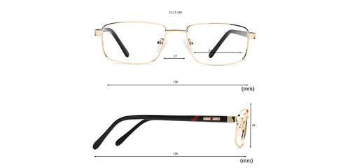 Specsmakers Dura Unisex Eyeglasses Full_Frame Rectangle Medium 51 Metal SM XJC2140