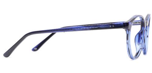Specsmakers Blue Zero Unisex Computer Glasses Full_frame Round Medium 49 Acetate SM EC181
