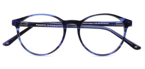 Specsmakers Blue Zero Unisex Computer Glasses Full_frame Round Medium 49 Acetate SM EC181