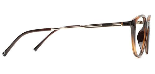 Specsmakers Flex Unisex Eyeglasses Full Frame Round Medium 49 Shell SM ANI5609