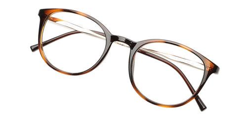 Specsmakers Flex Unisex Eyeglasses Full Frame Round Medium 49 Shell SM ANI5609