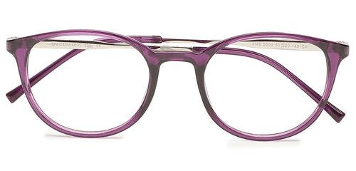 Specsmakers Flex Unisex Eyeglasses Full Frame Round Medium 49 Shell SM ANI5609