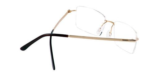 Specsmakers Lightanium Unisex Eyeglasses Rimless Rectangle Large 52 Metal SM RX9400