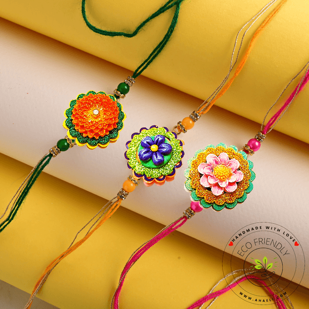 Rakhi - Handpainted Clay Rakhi