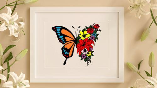 Flutter Craft Butterfly Templates