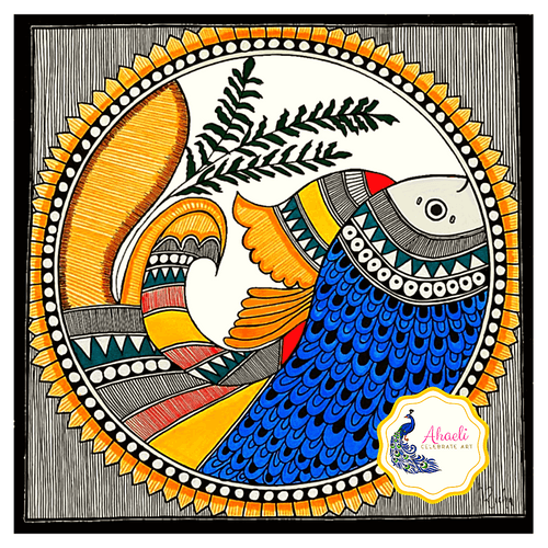 Paintings - Fish Whispers (Mithila Art)