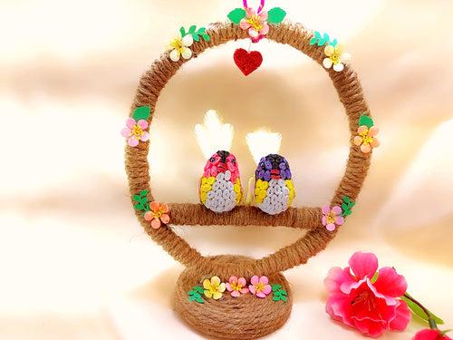 Miniature - Quilled Love Birds