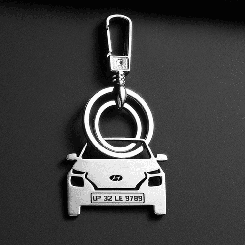 Personalised Number Plate Car Keychain