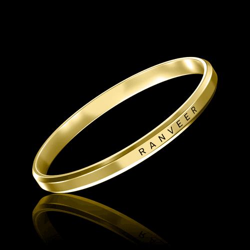 Personalised Classic Gold Kada