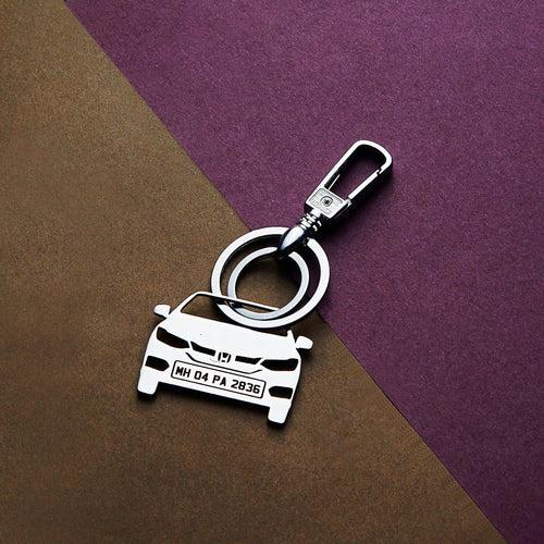 Personalised Number Plate Car Keychain