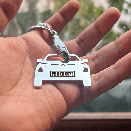 Personalised Number Plate Car Keychain