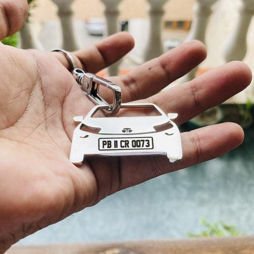 Personalised Number Plate Car Keychain