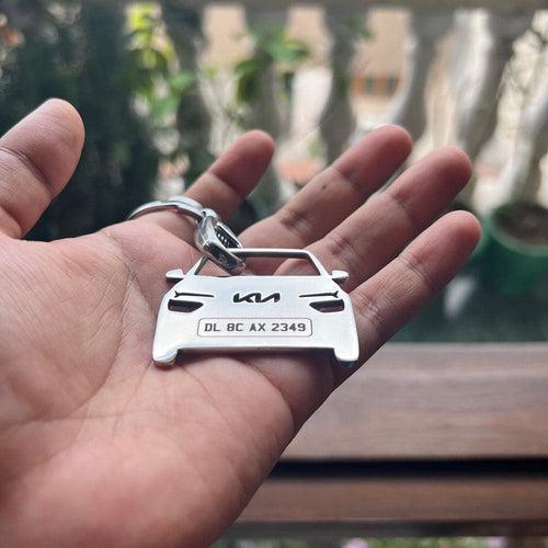 Personalised Number Plate Car Keychain