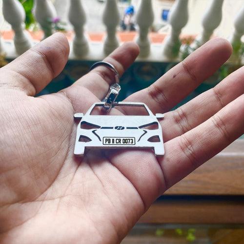 Personalised Number Plate Car Keychain