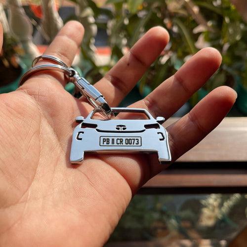 Personalised Number Plate Car Keychain