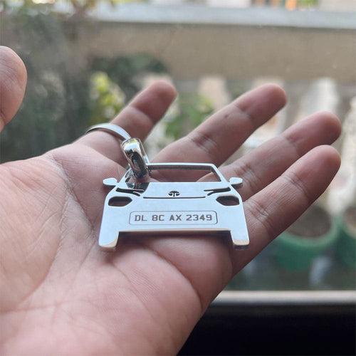 Personalised Number Plate Car Keychain