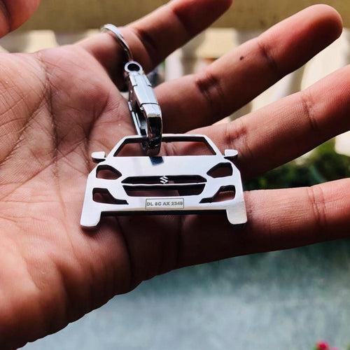 Personalised Number Plate Car Keychain