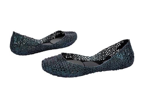 Melissa Campana Papel AD Black Flat Ballerinas For Women