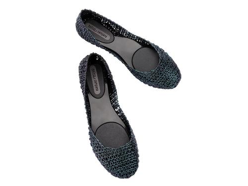 Melissa Campana Papel AD Black Flat Ballerinas For Women