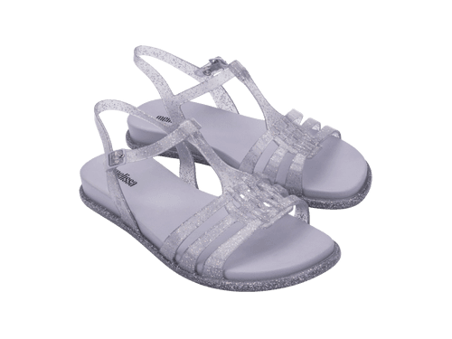 Melissa Party AD Glitter Lilac Flat Sandal For Women's