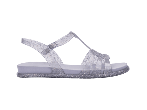 Melissa Party AD Glitter Lilac Flat Sandal For Women's