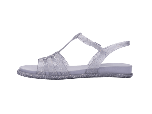 Melissa Party AD Glitter Lilac Flat Sandal For Women's