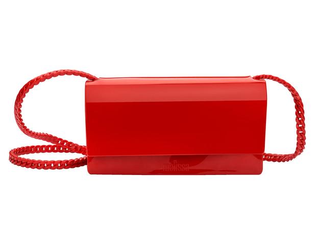 Melissa Rectangular Shape Red Party Handbags For Womens