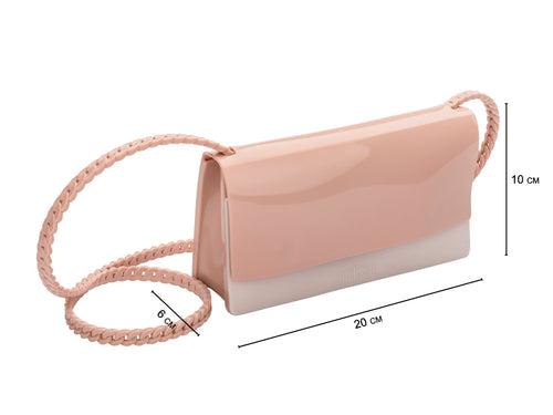 Melissa Rectangular Shape Beige Party Handbags For Womens