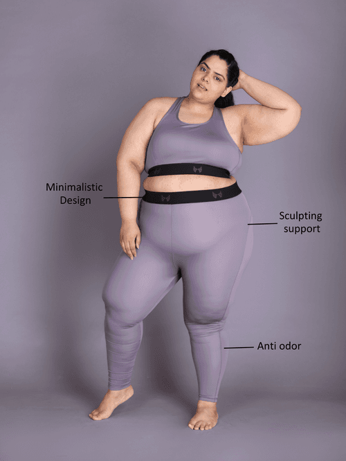 Skyria Aura Leggings - Violet Grey