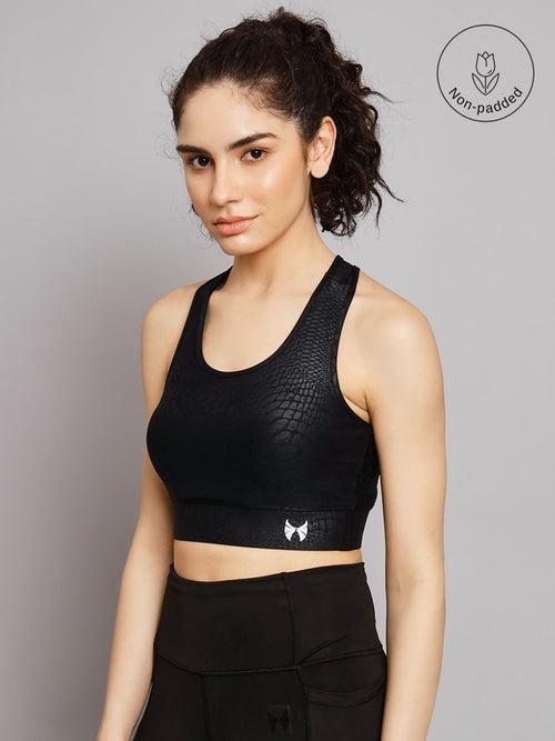 Skyria Element Sports Bra - Printed Black