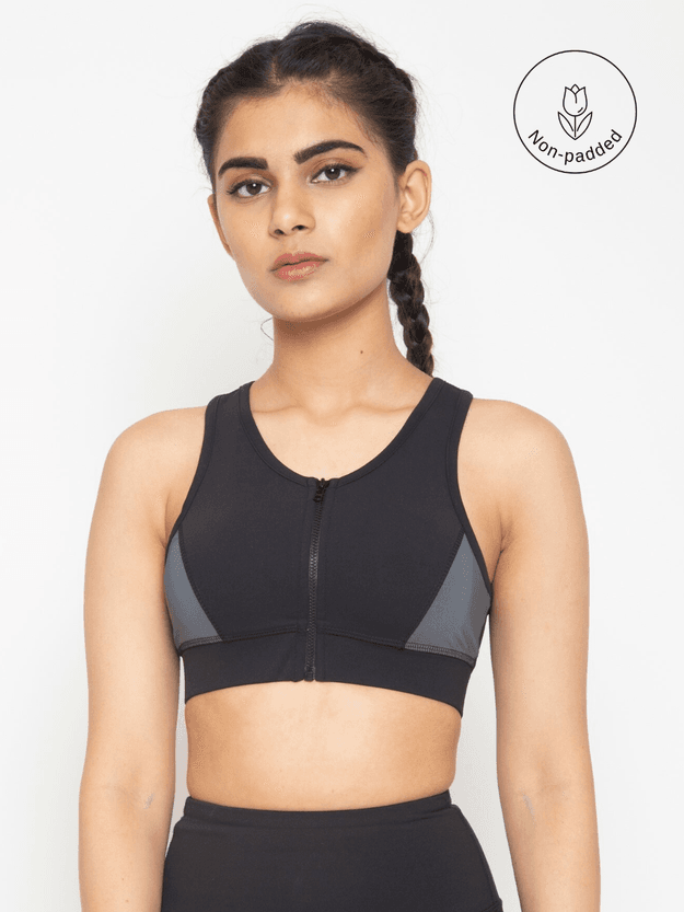 Skyria Viola Sports Bra - Pebble grey