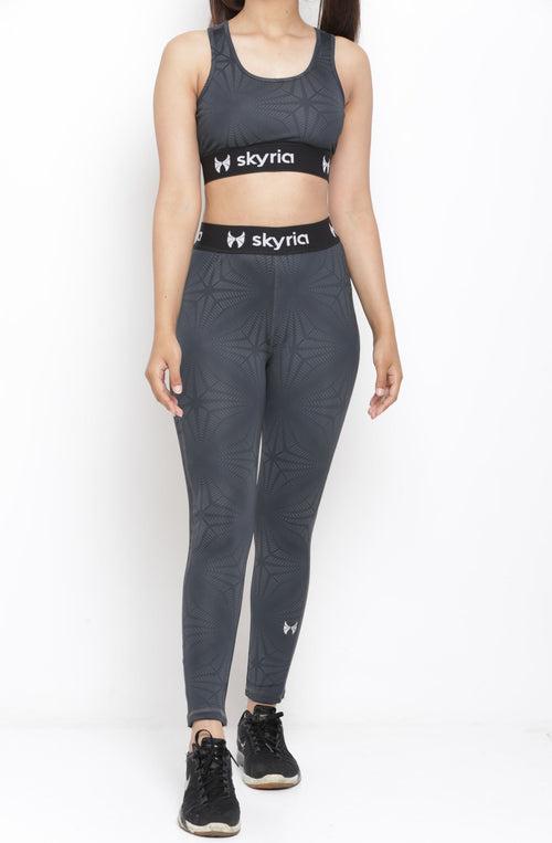 Skyria Mia Go Sports Bra - Nickel Black