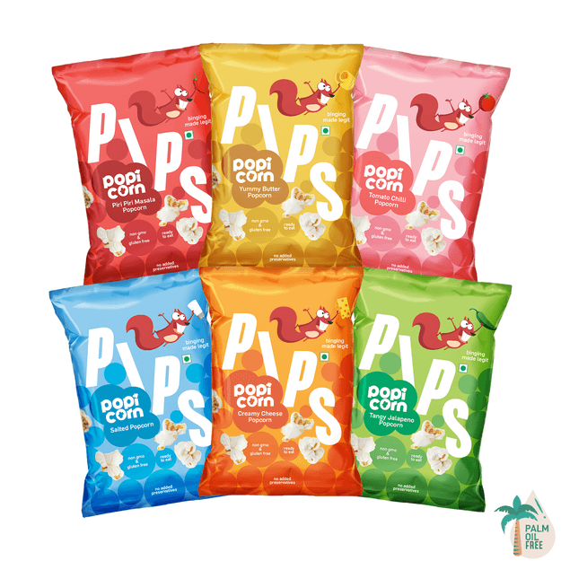 Assorted Fun Mix Popcorn - 12 Packs ( 2 x 6 Flavours )