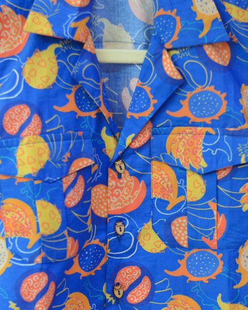 I-Peel-Good Printed Cotton Hawaiian Shirt | Rescue