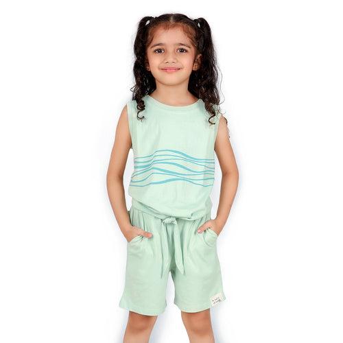 Aqua Ripple Vest with Tie-up