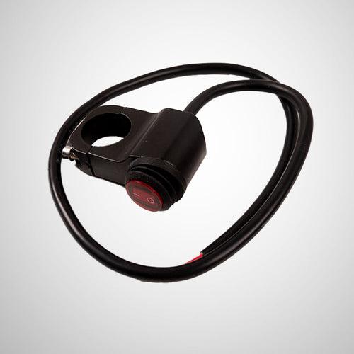 Universal 12V Motorcycle Handlebar Switch Control CNC Black
With Red Light