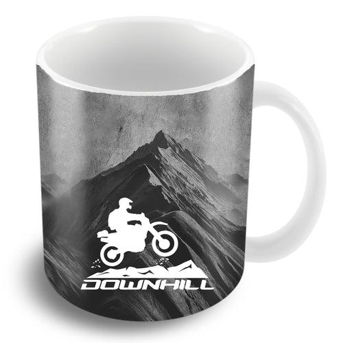 DownHill White Coffee Mug