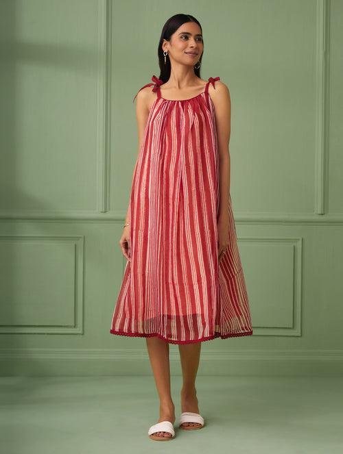 Striped Organza Dress