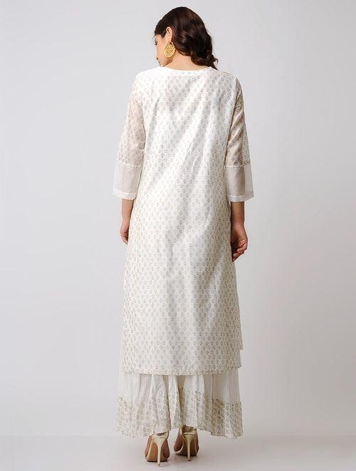 Keyhole neck kurta