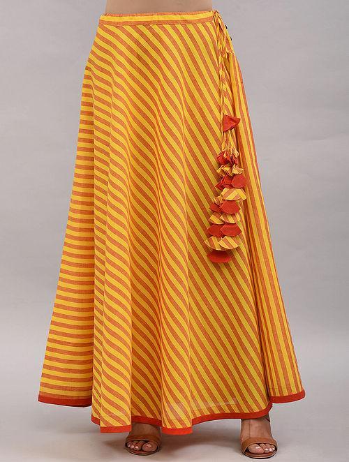 Yellow Orange Cotton Skirt