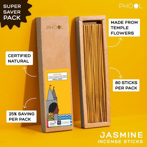 Phool Natural Incense Sticks Refill pack - Jasmine