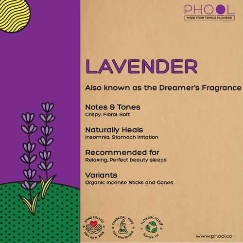 Phool Natural Incense Cones - Lavender