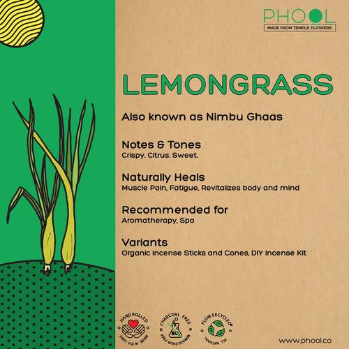 Phool Natural Incense Cones - Lemongrass