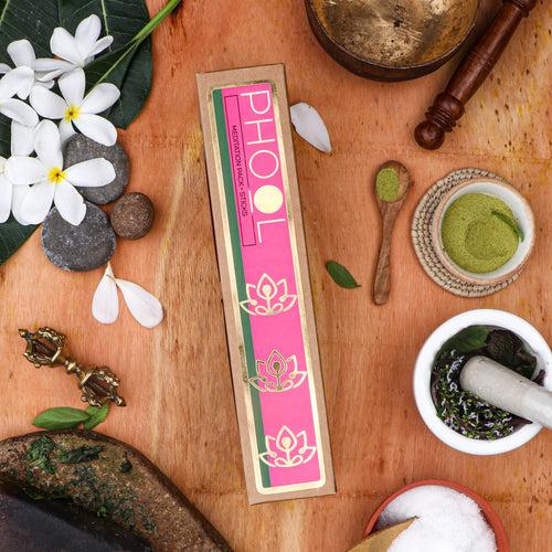 Phool Meditation Pack - Natural Incense Sticks (Nagchampa & Patchouli)