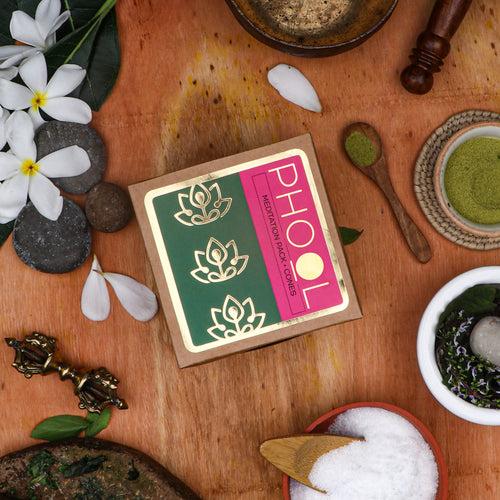 Phool Meditation Pack - Natural Incense Cones (Nagchampa & Patchouli)