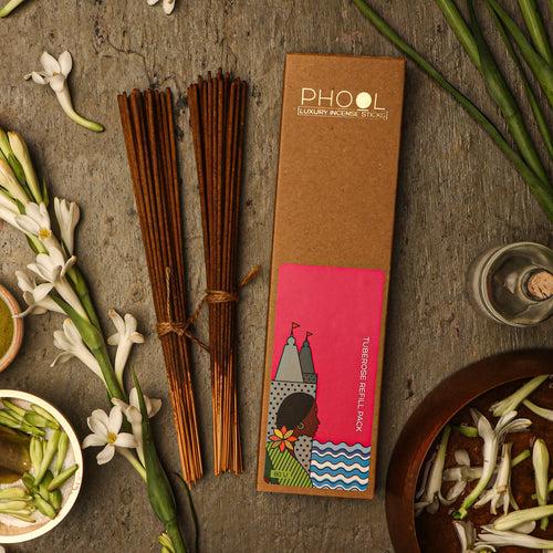 Phool Natural Incense Sticks Refill pack - Tuberose