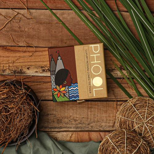 Phool Natural Incense Cones - Vetiver